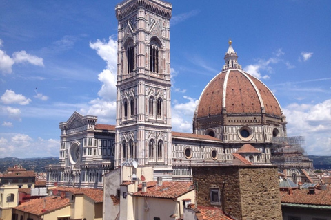 Florencia: vista previa histórica de la plaza del Duomo