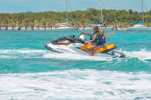 Desde Cancún: aventura quad y moto acuáticaMoto acuática y quad individuales