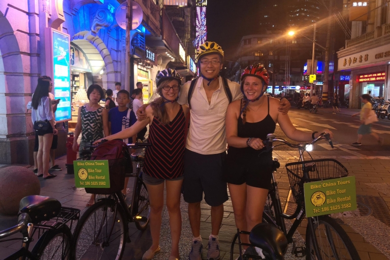 Shanghai: fietstocht van 4 uur met nachtleven en proeverijShanghai: 4 uur durende nachtelijke avontuurlijke fietstocht