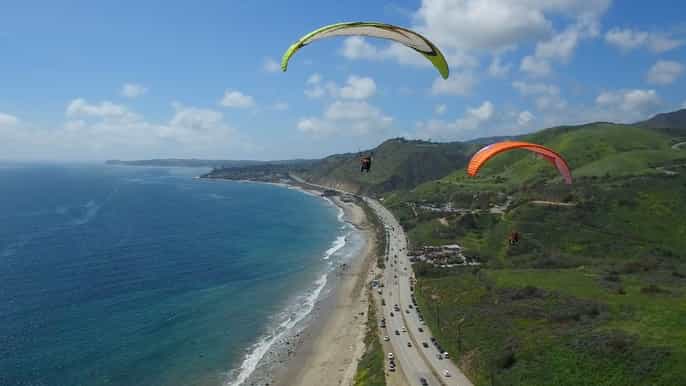 los angeles 30minute tandem paragliding experience
