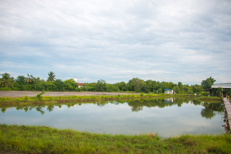 Damnoen Saduak Floating Market & Maeklong Train Market Tour Premium 9 seat with hotel pick up and drop off