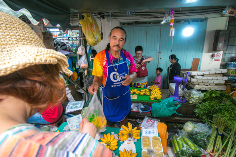 Damnoen Saduak Floating Market & Maeklong Train Market Tour Premium 9 seat with hotel pick up and drop off