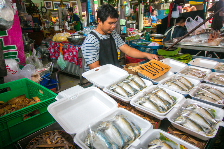 Damnoen Saduak Floating Market & Maeklong Train Market Tour Premium 9 seat with hotel pick up and drop off
