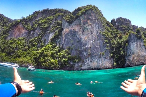 Coral Bay & Phi Phi Island Tour by Big Boat & Premium Lunch From Patong, Kata, Karon, or Phuket Town