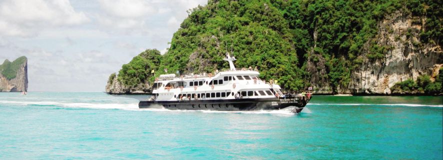 Coral Bay e Isole Phi Phi: tour in barca grande con pranzo