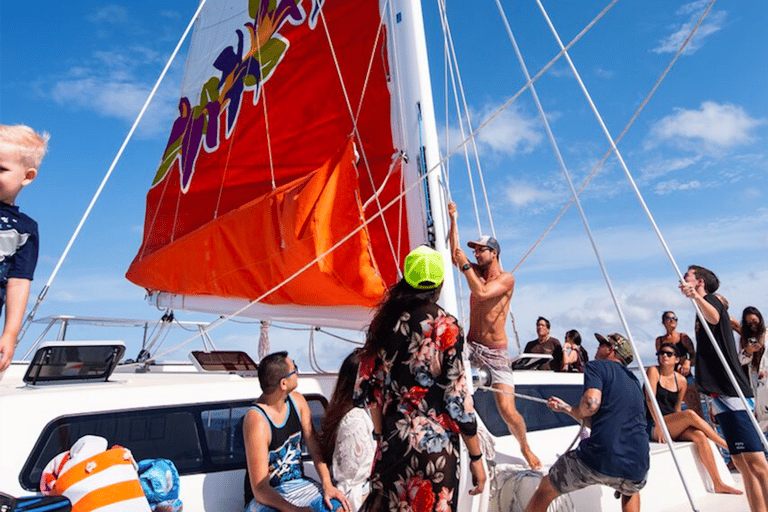 Big Island: 3 timmars snorklings- och seglingsäventyr i WaikoloaStora ön: 3 timmars äventyr med snorkling och segling i Waikoloa