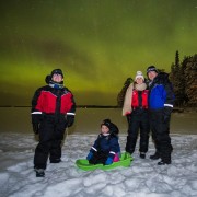 Rovaniemi: Northern Lights Sleigh Ride with Hot Snacks