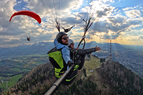 Tandem Paragliding in Salzburg from Gaisberg Mountain