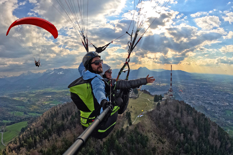 Tandem Paragliding in Salzburg from Gaisberg Mountain