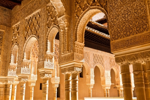 Grenade : Visite guidée accélérée de l'Alhambra et des palais NasridesVisite en petit groupe en anglais