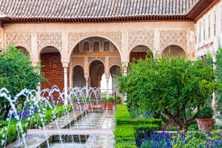 Granada: Szybka wycieczka z przewodnikiem po Alhambrze i pałacach NasrydówWycieczka w małej grupie w języku hiszpańskim