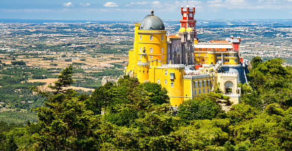 Von Lissabon: Ganztägige E-Bike-Tour von Sintra nach Cascais