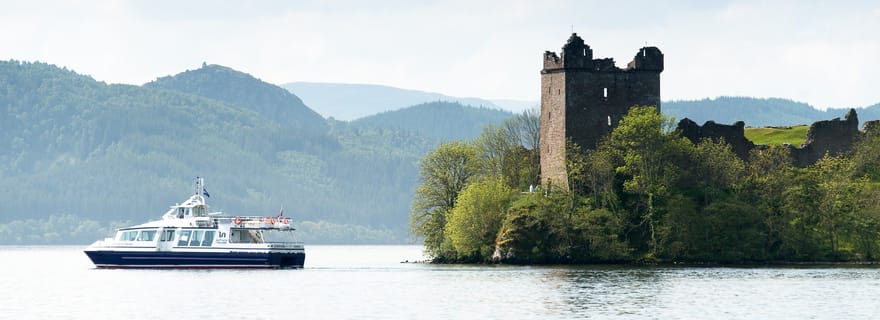 Loch Ness : croisière aller-retour au château d'Urquhart