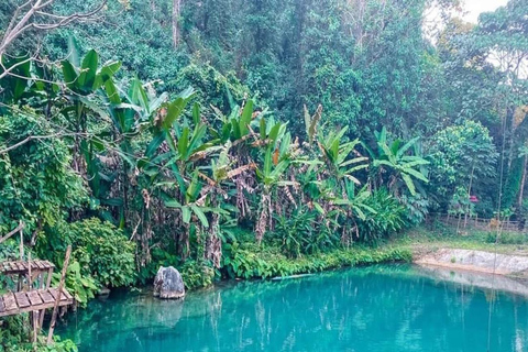Vang Vieng: Escalada e Balão (Partida de Vientiane)participar no passeio (com ingresso e balão)