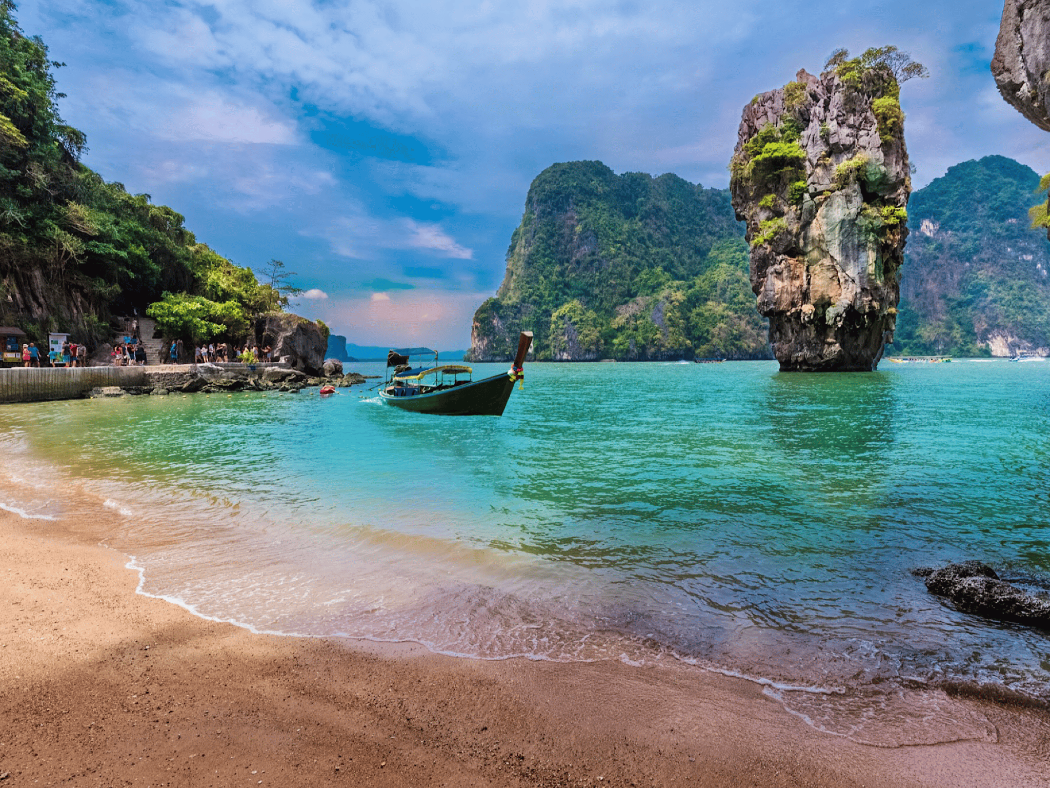 Phuket: James Bond Insel mit Longtail-Boot & Geldtempel