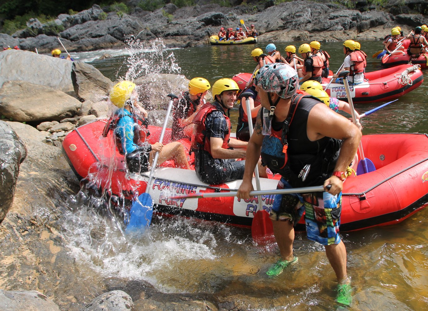 Barron Gorge: Halvdags Barron River White-Water Rafting