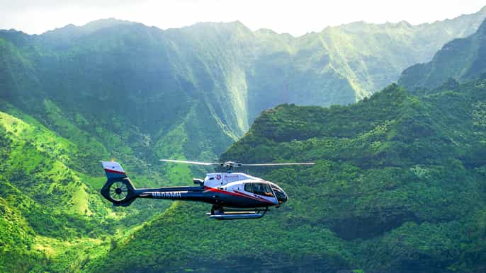kauai flug vom waimea canyon zur na pali coast