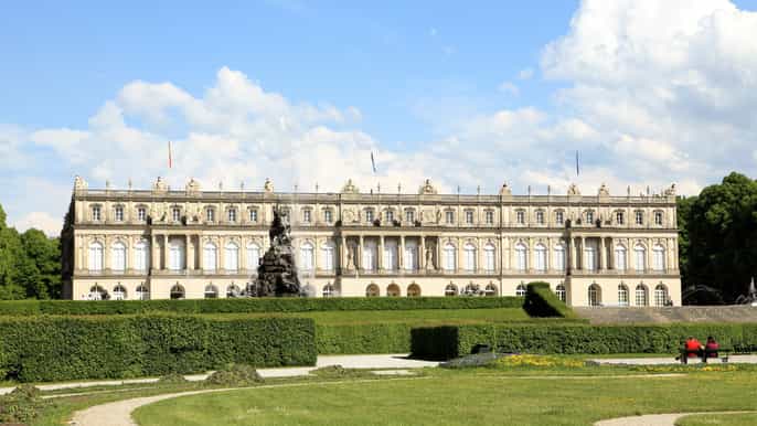 dia de viagem para o palácio real de herrenchiemsee