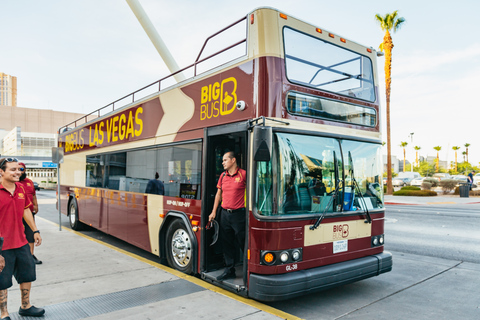 Las Vegas: Tour panoramico notturno in autobus scoperto20:00 Tour serale per soli adulti (21+) con bevanda