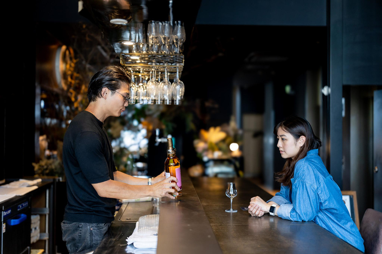Ginza, Tokyo : Expérience du saké avec des récipients traditionnels
