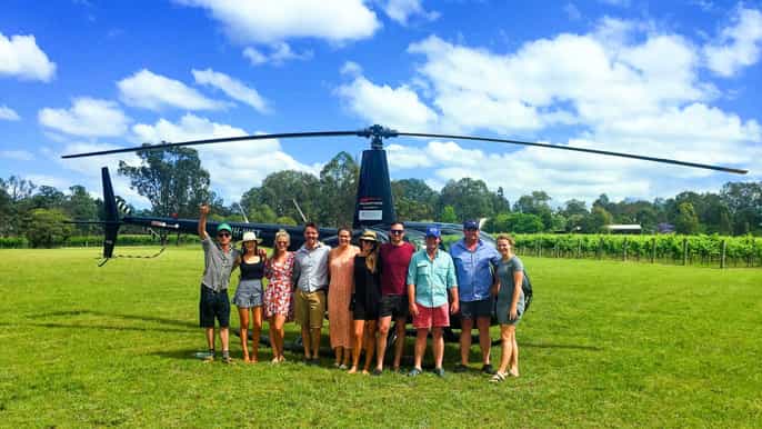 hunter valley and broken back range helicopter flight