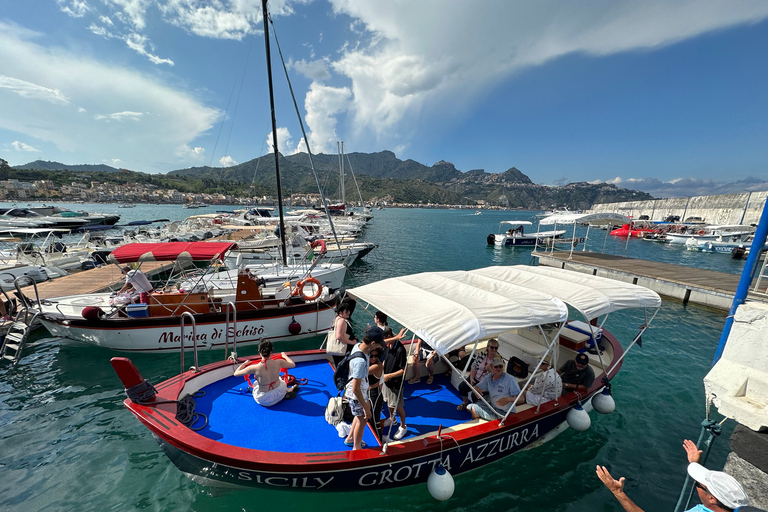 Tour Privado del Etna y Taormina Tour en Barco con Degustación