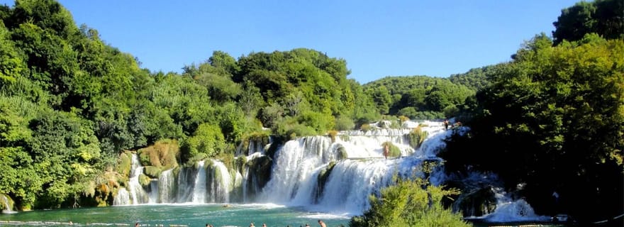Parc national de Krka depuis le port de Zadar