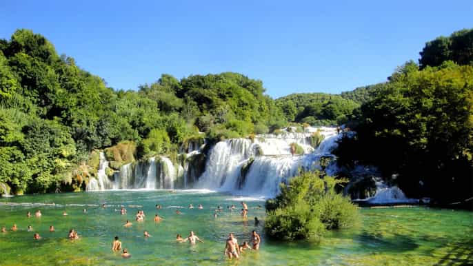 krka national park from zadar port