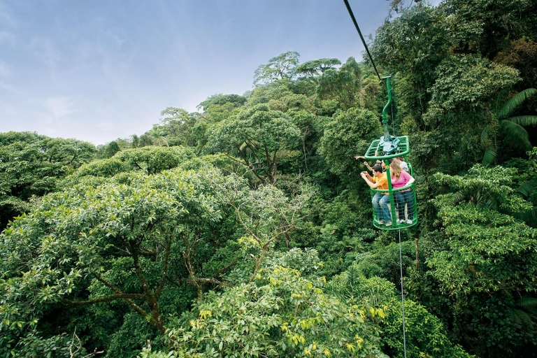 Rainforest Adventures Kostaryka Wycieczka tramwajem lotniczym Braulio CaZwiedzanie bez przesiadek
