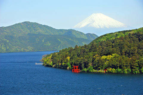 Desde Tokio: tour de 1 día a monte Fuji y crucero en HakoneTour con almuerzo desde Matsuya Ginza, vuelta en autobús