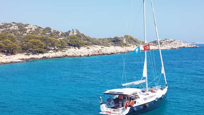 from kas fullday private kas islands sailing trip