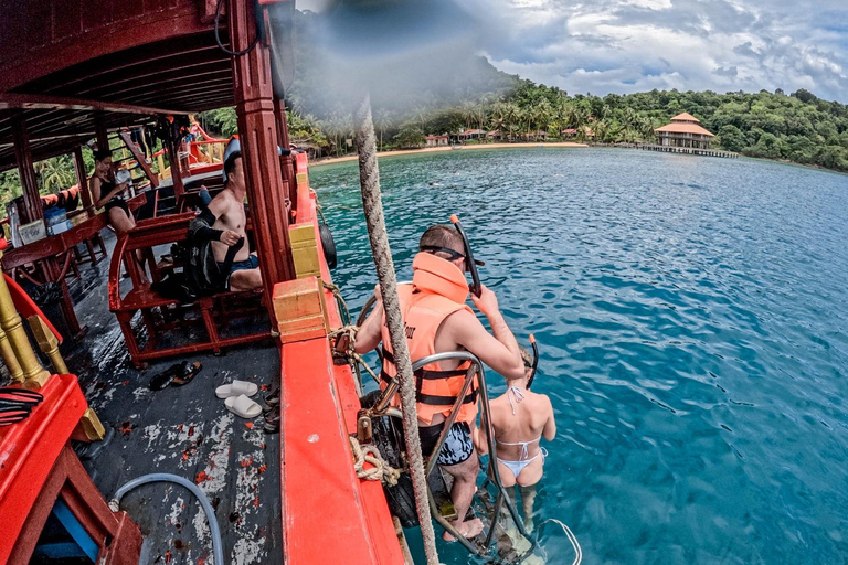 Z Koh Chang: 4 wyspy Snorkel &amp; Beach Tour dużą łodziąRejs wycieczkowy na 4 wyspy: Z transferem do hotelu