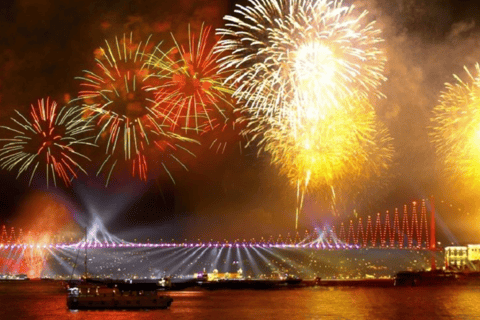 Istanbul: New Year's Eve Bosphorus Cruise with Dinner & Show Standard Menu with Unlimited Soft Drinks - Meeting Point