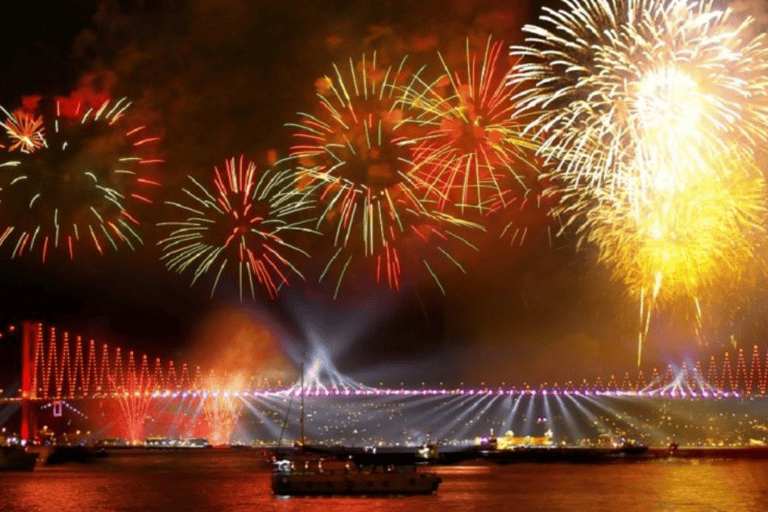 Istanbul: New Year's Eve Bosphorus Cruise with Dinner & Show Standard Menu with Unlimited Soft Drinks - Meeting Point