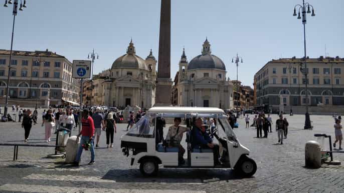 rome private golf cart guided tour