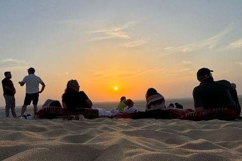 Doha: inland sea Tour With Dune Bashing &Sandboarding fun Doha: safari , camel ride, sandboarding hotel pickup