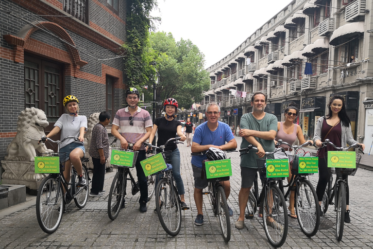 Shanghái: Tour en bicicleta clásico de día completo con almuerzo auténtico