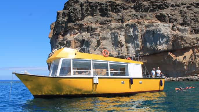 from puerto de mogan boat and snorkeling trip