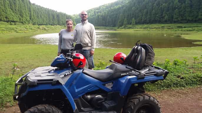 from ponta delgada halfday sete cidades quad tour