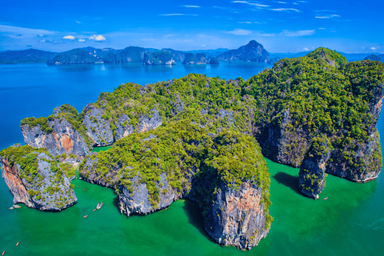 Phuket : Excursion privée de luxe en bateau à longue queue dans la baie de Phang NgaProgramme A