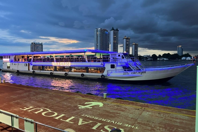 Bangkok: Billete para el crucero con cena VELACena Crucero - Cerveza Free Flow