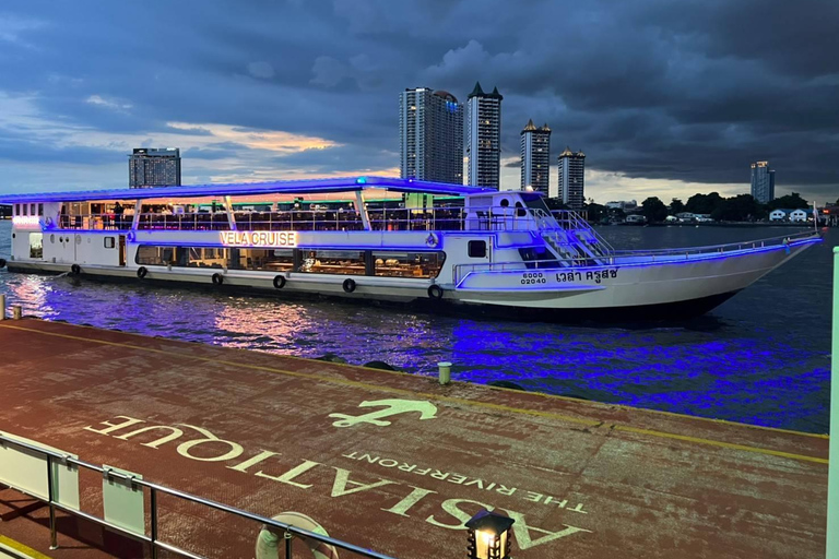 Bangkok: Billete para el crucero con cena VELACrucero al atardecer - Programa crepuscular en Asiatique