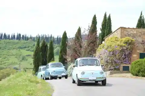 From San Gimignano: Vintage Fiat 500 Self-Drive Chianti Tour