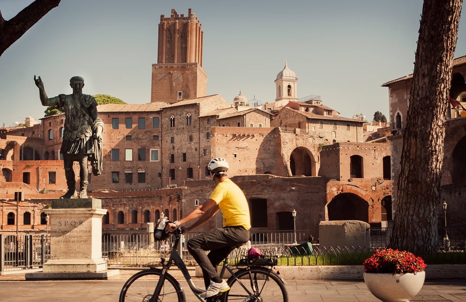 Roma: Tour privato di mezza giornata in bicicletta con e-bike