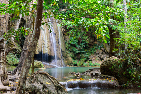 Erawan Waterfall & Kanchanaburi Highlights Tour From Bangkok