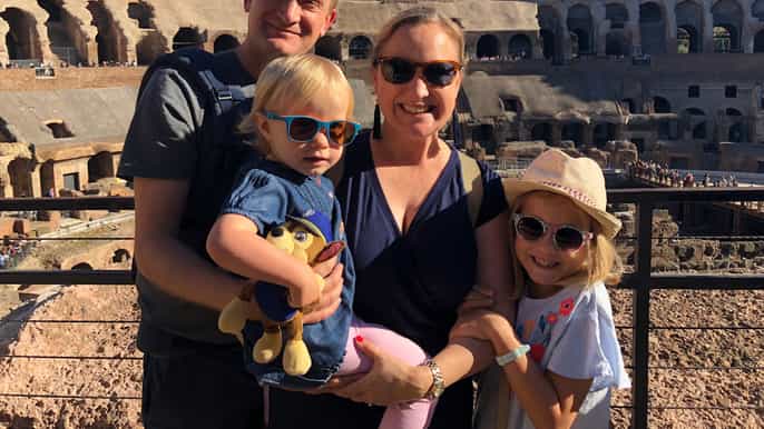 colosseum ancient rome family tour for kids