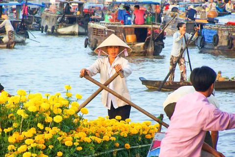 Delta del Mekong e mercato galleggiante di Cai Rang: tour di 2 giorni da Ho Chi Minh