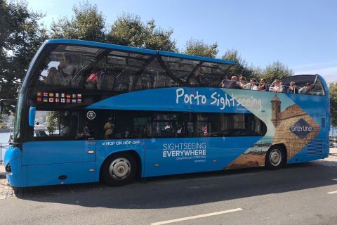 Porto: Hopp-på hopp-av-buss, cruise og valgfri vinkjeller