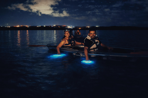Transparent Canoe in Bioluminescent Bay in Vieques Transparent Canoe in the Bioluminescent Bay in Vieques