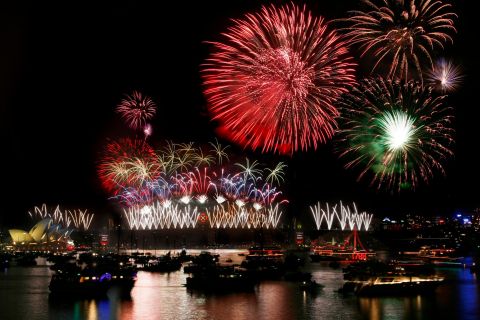 Sydney Harbour: Silvester-Feuerwerk mit Glasboot